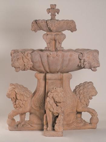 Large Lion Fountain Fountain Fiore Stone